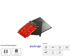 E2SS-32R2 2.5” to Dual M.2 RAID Module